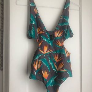 Tori Praver Swimwear Cutout One Piece Swimsuit